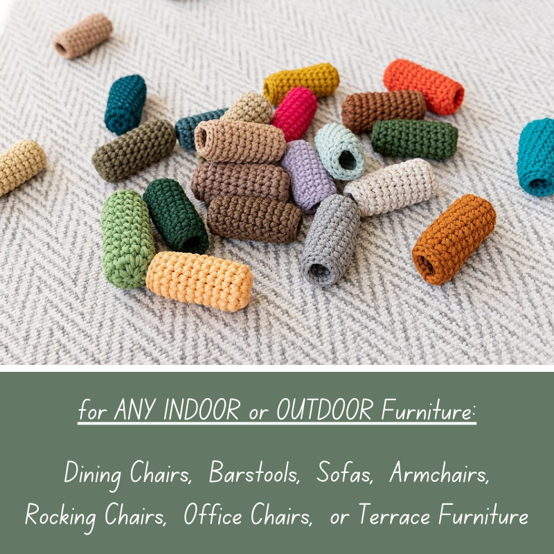 Crochet CHAIR SOCKS | BLACK