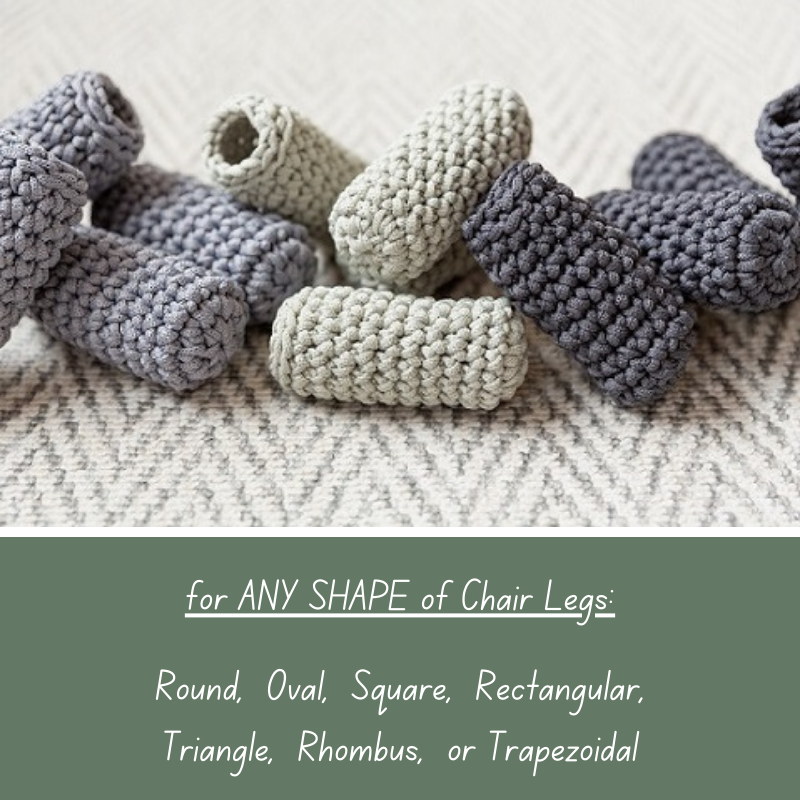 Crochet CHAIR SOCKS | BLACK