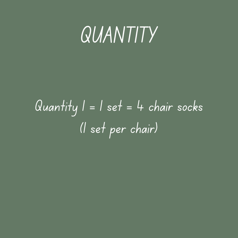 Crochet CHAIR SOCKS | BLACK